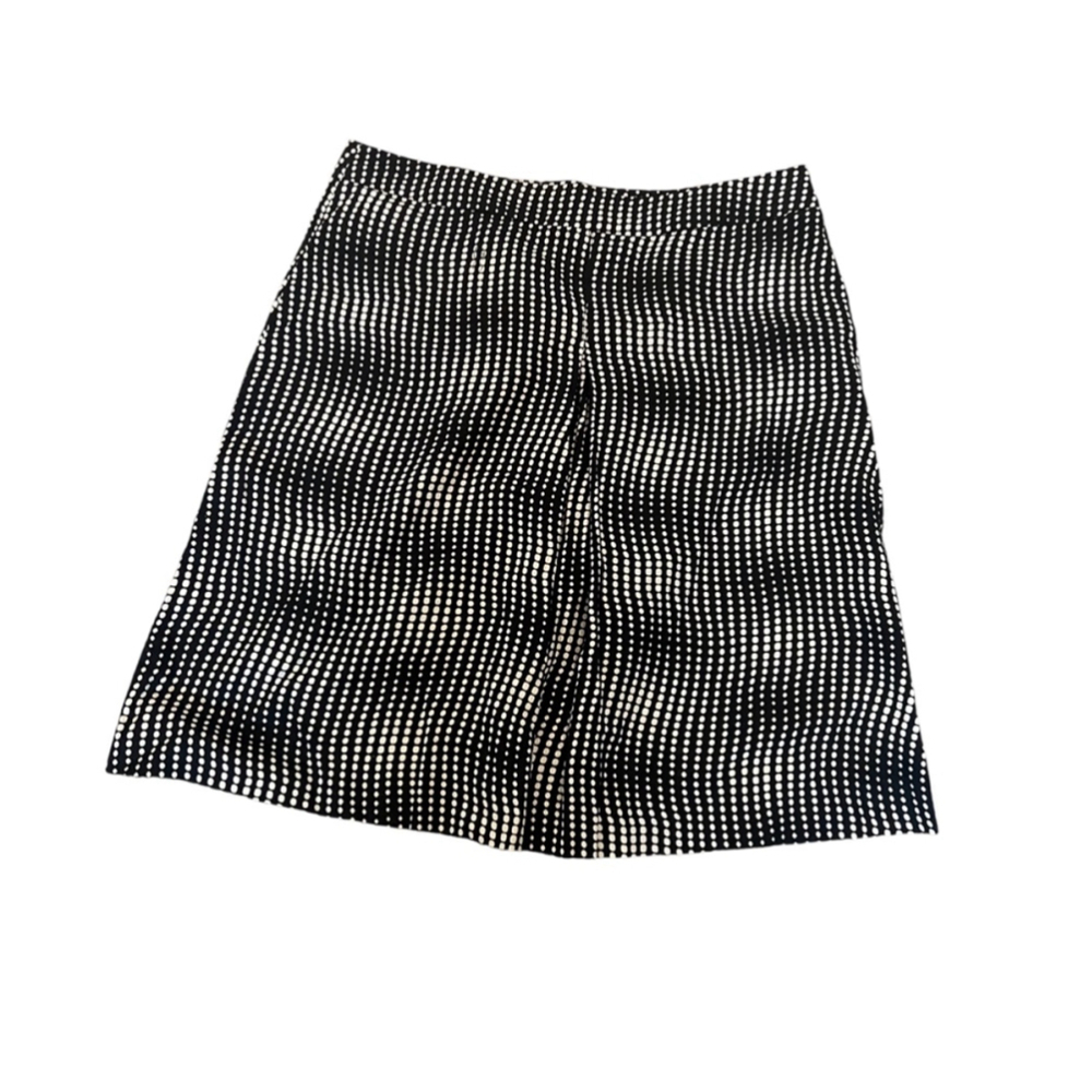 JACOB Black & Tan Polka Dot A Line Mid Length Skirt 9/10 - Picture 2 of 9